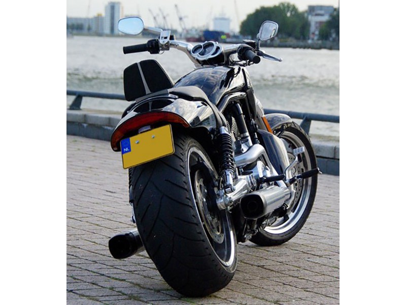 Support de plaque avec éclairage Killer Custom Harley Davidson V-rod  Sportster Dyna - Moto Vision
